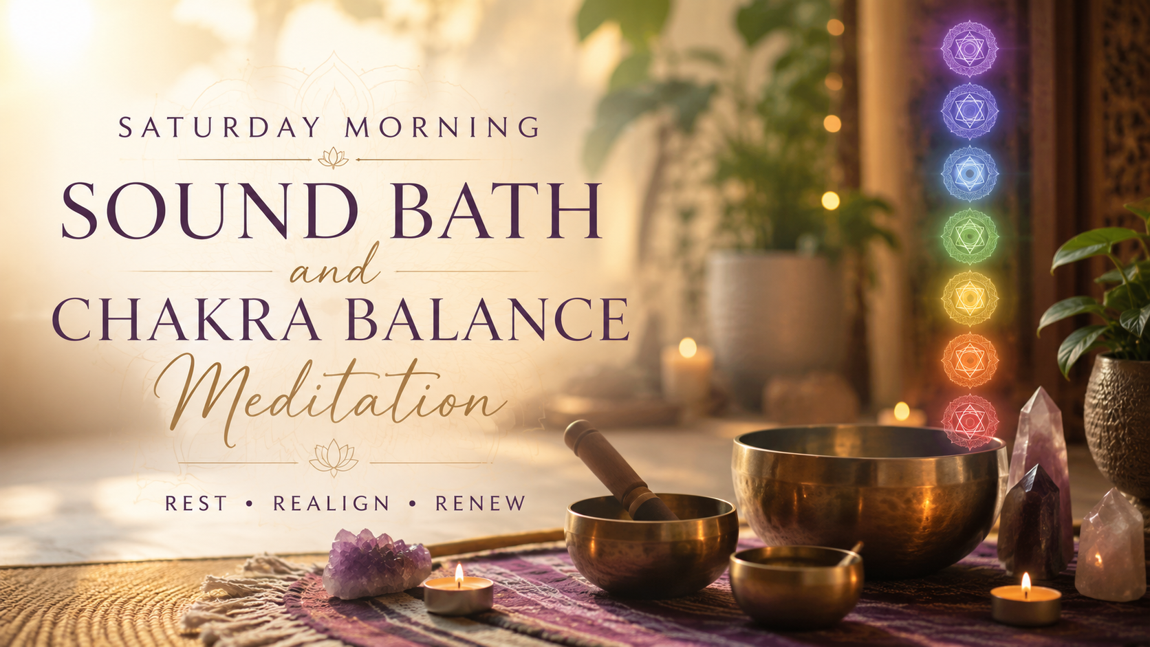 Saturday Sound Bath and chakra event