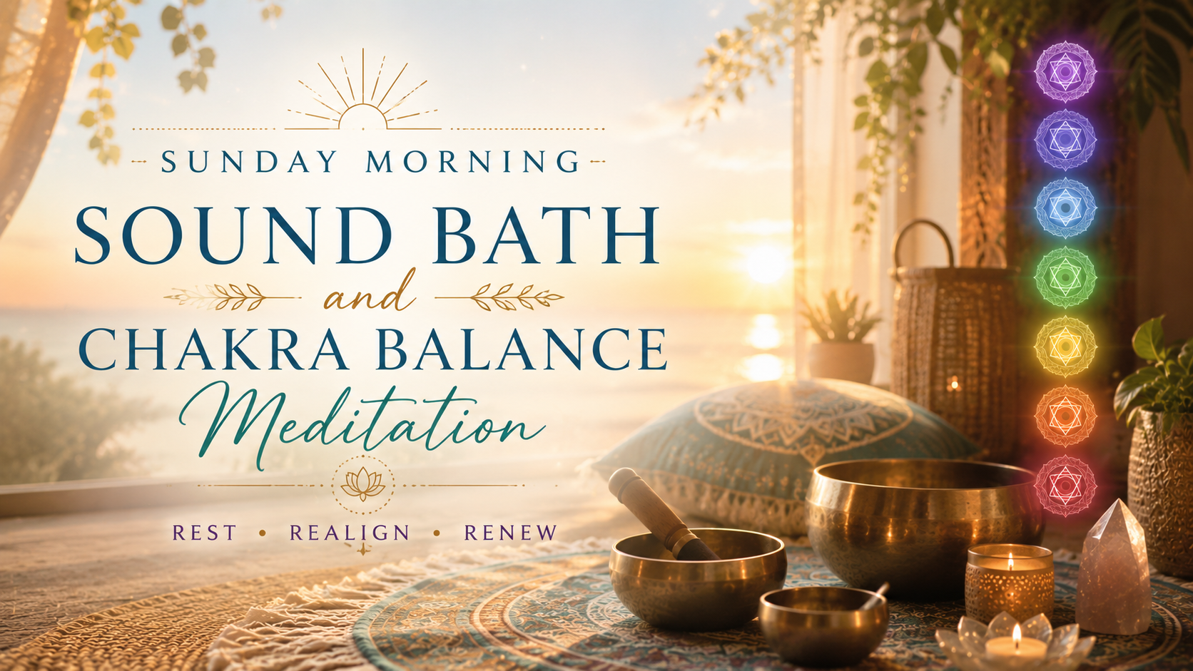 Sunday sound bath and chakra event